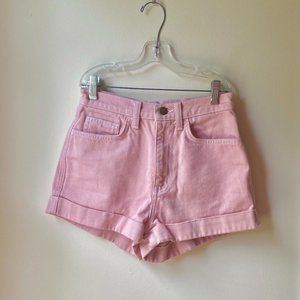 American Apparel Pink Mom Shorts